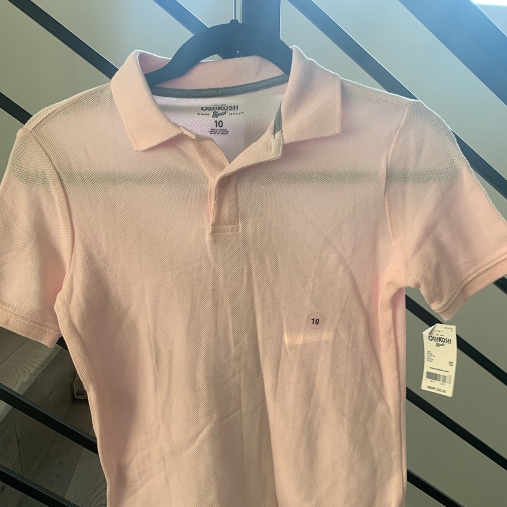 Oshkosh boys pink shirt. No visible labels
